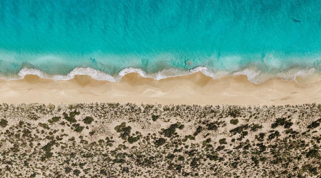 Drone photography captured across Exmouth coastline in Western Australia