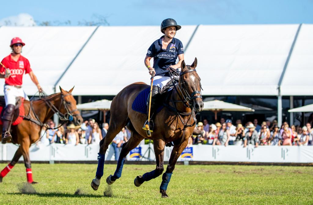 Event photography featuring Michelle Payne competing at Polo by the Sea