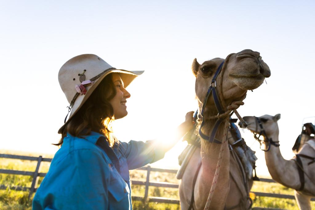Tourism campaign photography captured for Summer Land Camels in Queensland